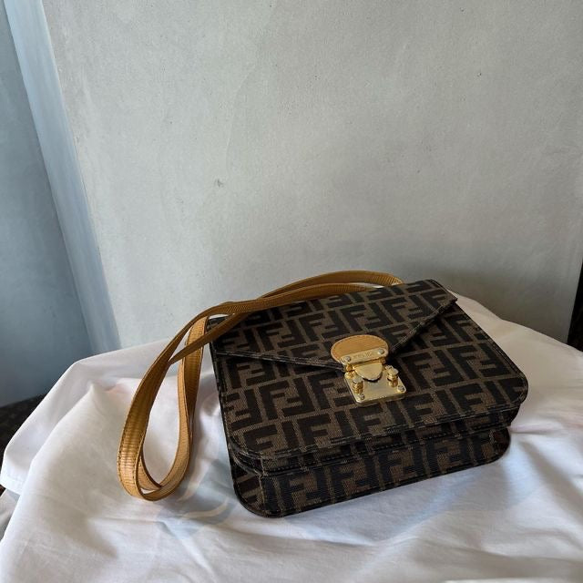 *FENDI Zucca Monogram shoulder bag