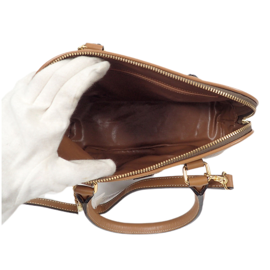NINARICCI Ninarich Giraffe Pattern 2WAY Shoulder Bag Handbag P28350V
