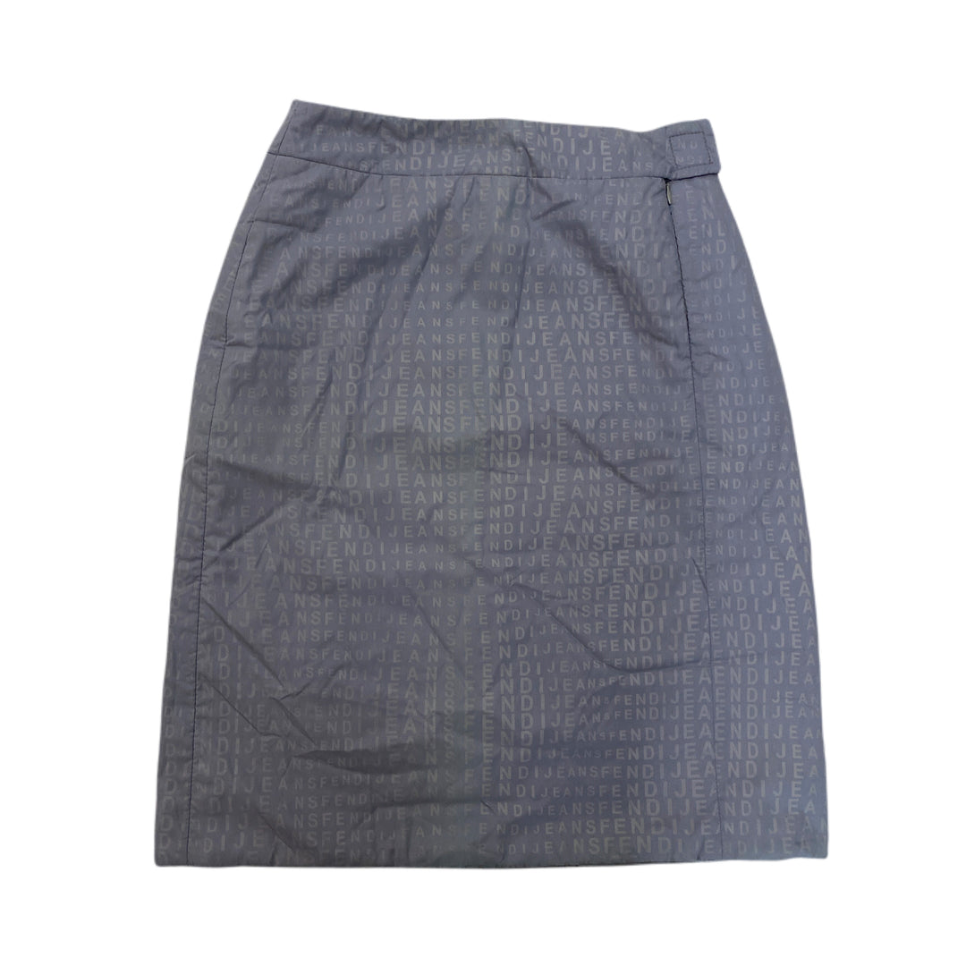 FENDI Jeans Fendi Jeans Skirt Vintage Total Pattern Logo P33300V