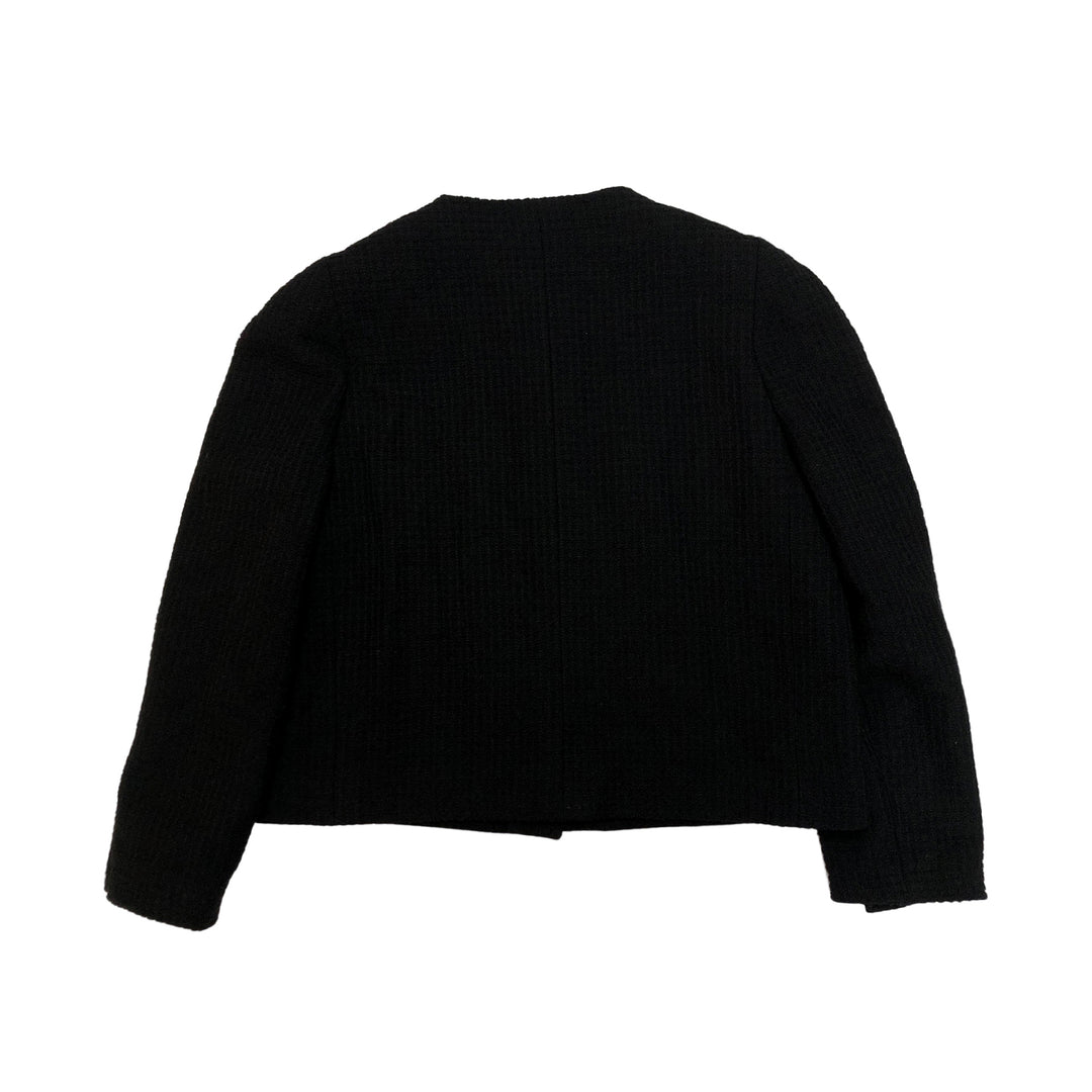 *CHANEL Jacket Blouse 2 Points Set Tweed Coco Mark 26509