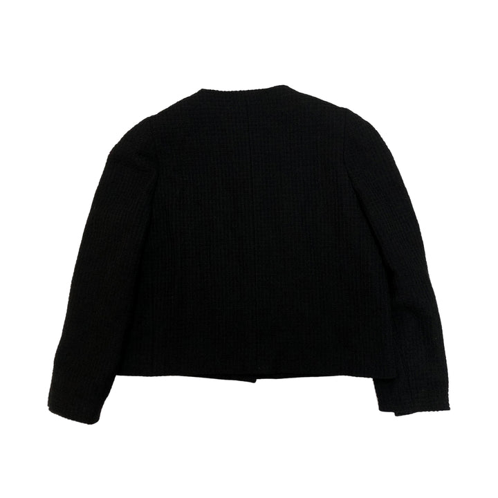 *CHANEL Jacket Blouse 2 Points Set Tweed Coco Mark 26509