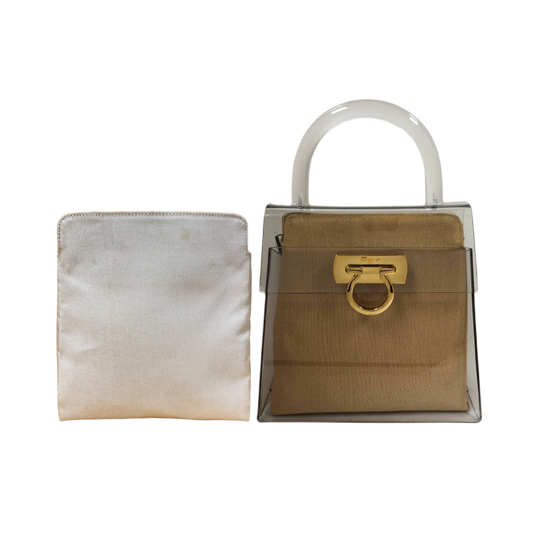 *Salvatore Ferragamo Salvatore Ferragamo手提包Ganchini透明袋