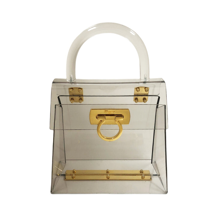 *Salvatore Ferragamo Salvatore Ferragamo手提包Ganchini透明袋