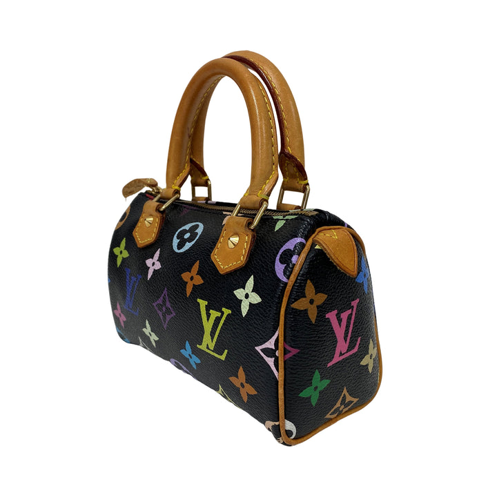 *Louis Vuitton 미니 빠른 핸드백 미니 보스턴 미니 핸드백 모형 멀티 컬러