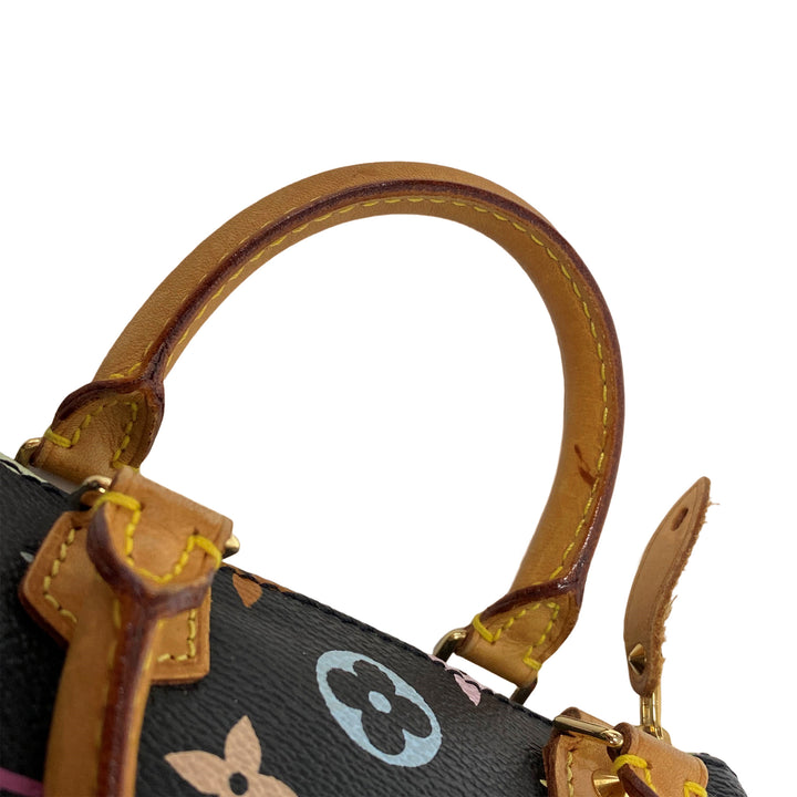 *Louis Vuitton 미니 빠른 핸드백 미니 보스턴 미니 핸드백 모형 멀티 컬러