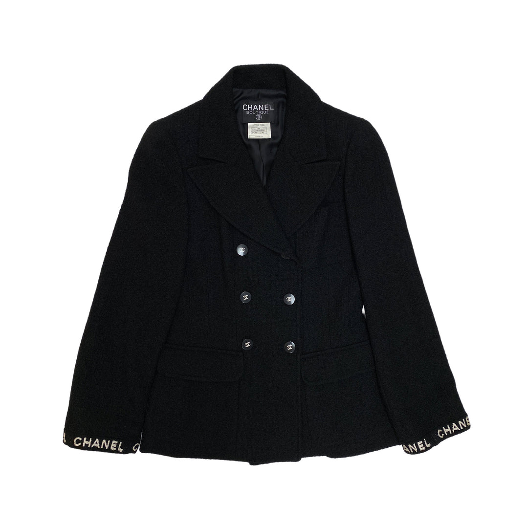 *CHANEL Chanel Jacket P05748v04386 Logo Coco button