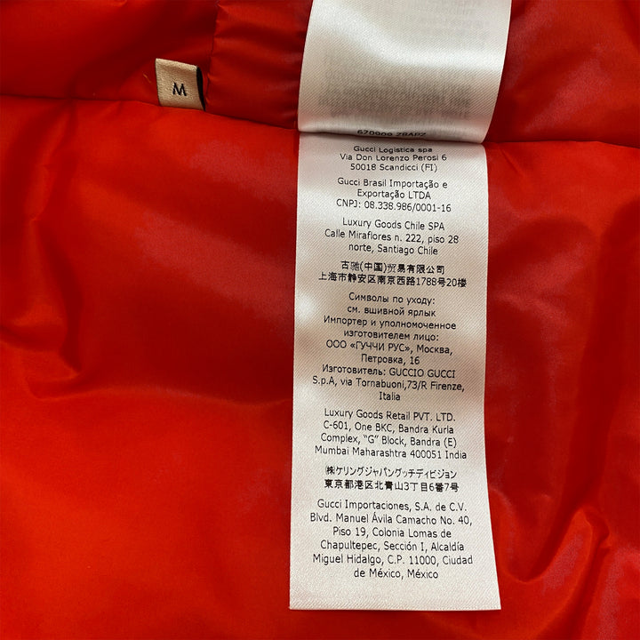 *GUCCI グッチ ダウンジャケット 670909 Z8APZ 2184 ×NORTHFACE GG柄 M