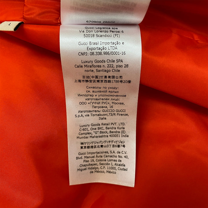 *구찌 구찌 다운 재킷 670909 Z8APZ 2184 × Northface Gg Pattern L