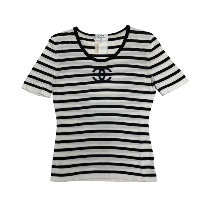 *CHANEL シャネル ボーダー ココマーク COCO カットソー