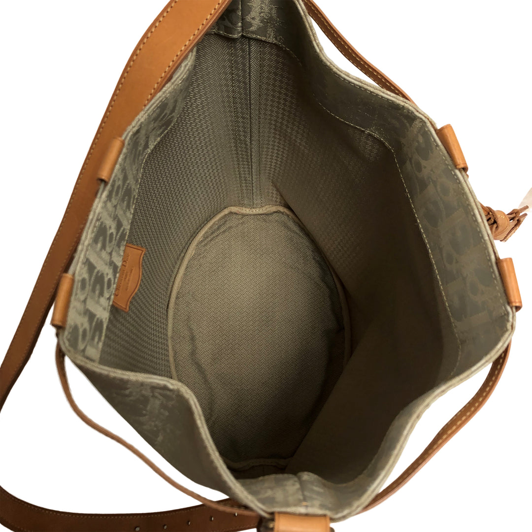 *ChristianDior Trotta -Pattern Logogram Oblique Shoulder Bag