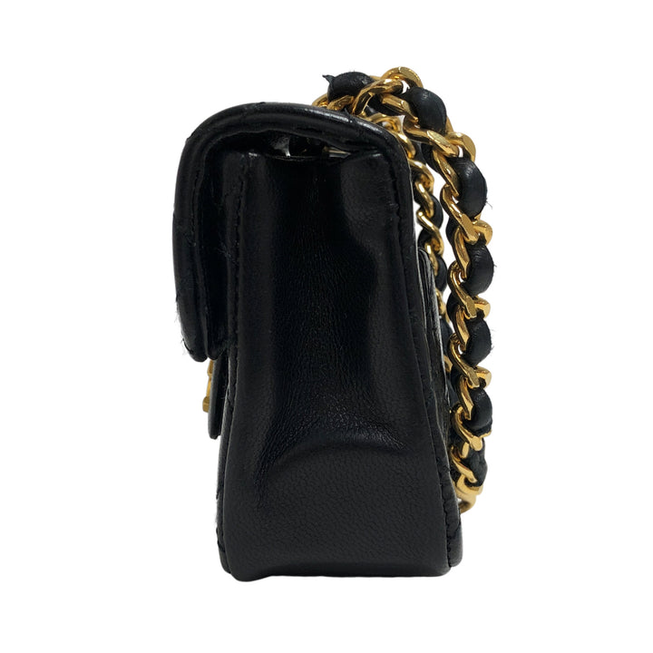 *CHANEL Mini Mini Matelasse Chain Belt Pouch Chain Shoulder Bag