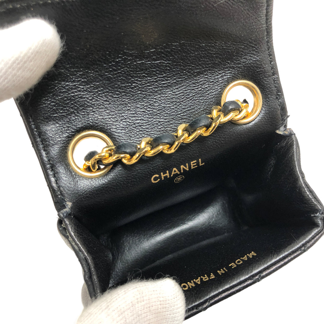 *CHANEL Mini Mini Matelasse Chain Belt Pouch Chain Shoulder Bag