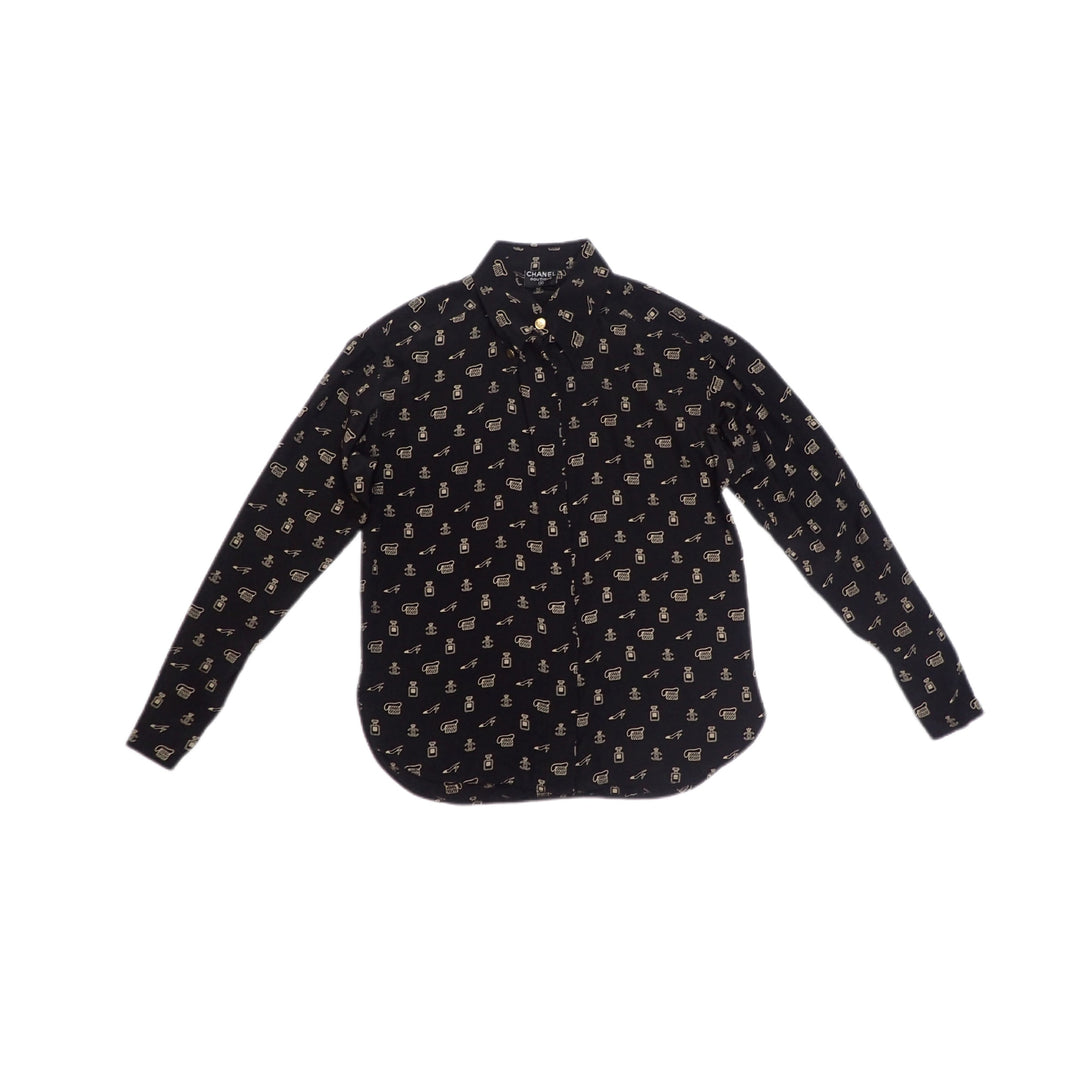 *CHANEL Chanel Shirt Blouse Icon Pattern P7623V