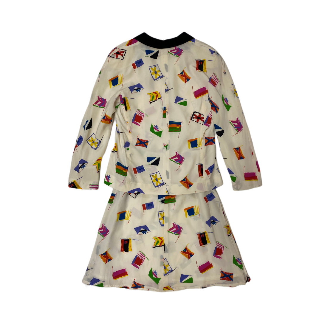 *FENDI フェンディ セットアップ ジャケット スカート 旗 フラッグ P9998V