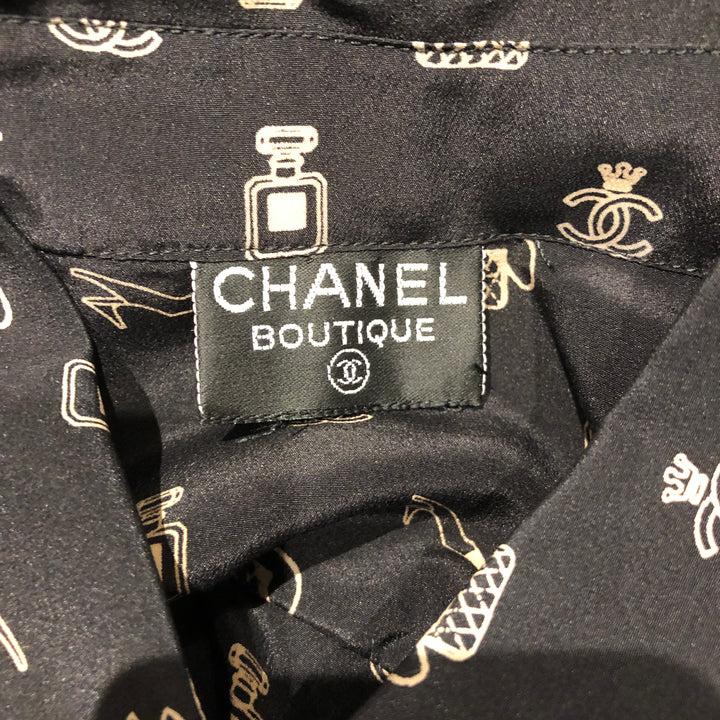 *CHANEL Chanel Shirt Blouse Icon Pattern P7623V